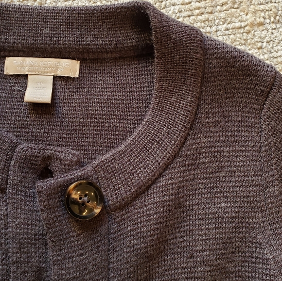 Banana Republic Grey Sweater Coat | Size XS - Picture 5 of 6